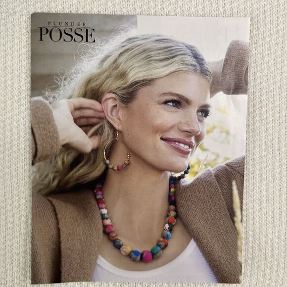 Plunder Design Fashion Jewelry Boutique Boho Necklace Earrings Set New - Picture 8 of 9